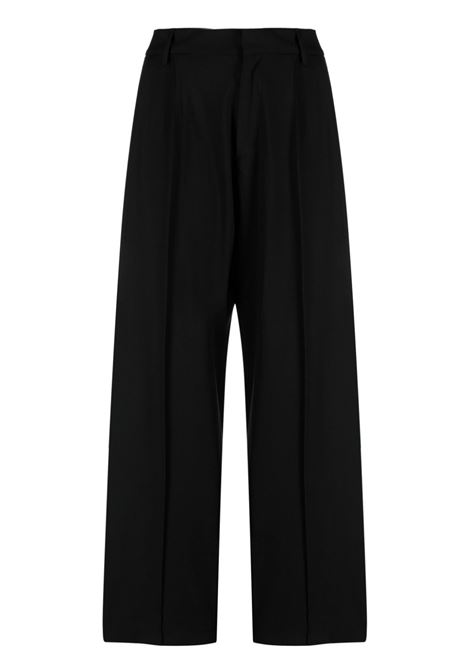 Black pleated trousers - women GIUSEPPE DI MORABITO | PF23073PA22910